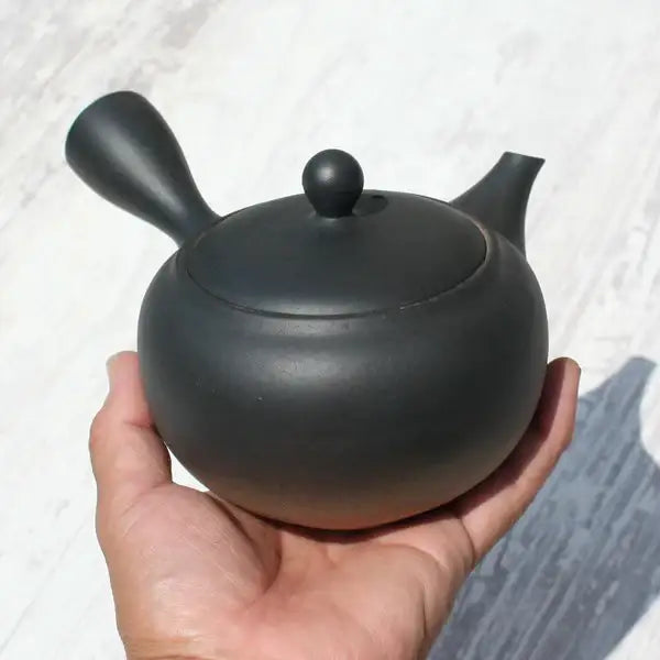 Kyusu Teapot Black-Bokashi with Stainless Strainer (Tokoname ware) - JJ Market