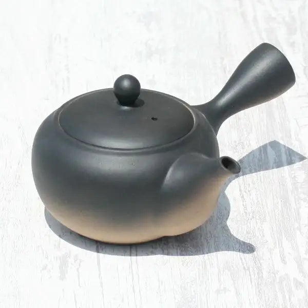 Kyusu Teapot Black-Bokashi with Stainless Strainer (Tokoname ware) - JJ Market