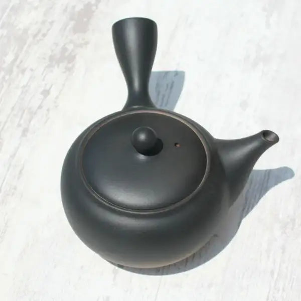 Kyusu Teapot Black-Bokashi with Stainless Strainer (Tokoname ware) - JJ Market