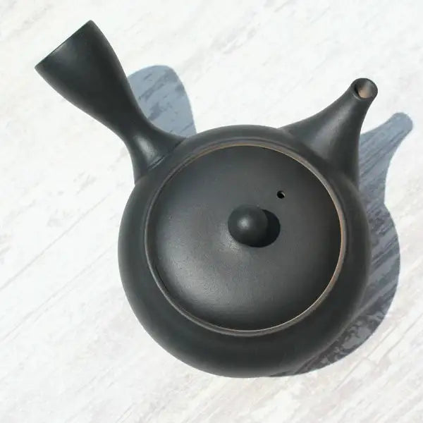 Kyusu Teapot Black-Bokashi with Stainless Strainer (Tokoname ware) - JJ Market