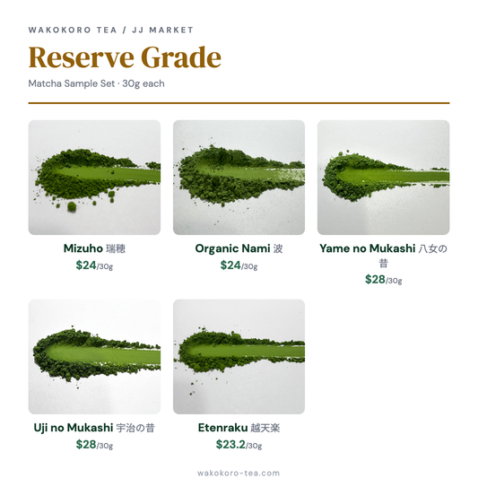Why Matcha Color Matters: Reading Quality in Every Shade of Green – Reserve Ceremonial Grade Matcha Sample Set | Wakokoro Tea