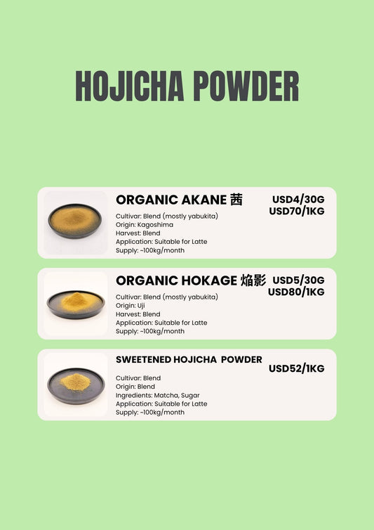 Hojicha Powder Sample Set