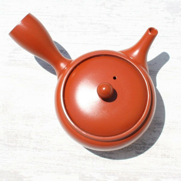 Red Clay Kyusu Teapot (Tokoname ware)