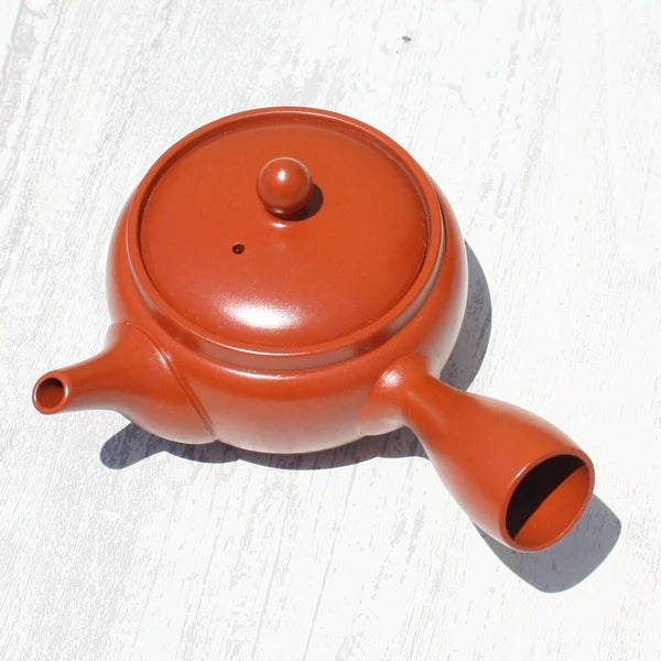 Red Clay Kyusu Teapot (Tokoname ware)