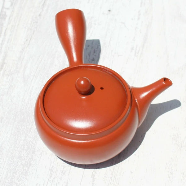 Red Clay Kyusu Teapot (Tokoname ware)