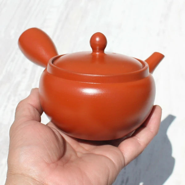Red Clay Kyusu Teapot (Tokoname ware)