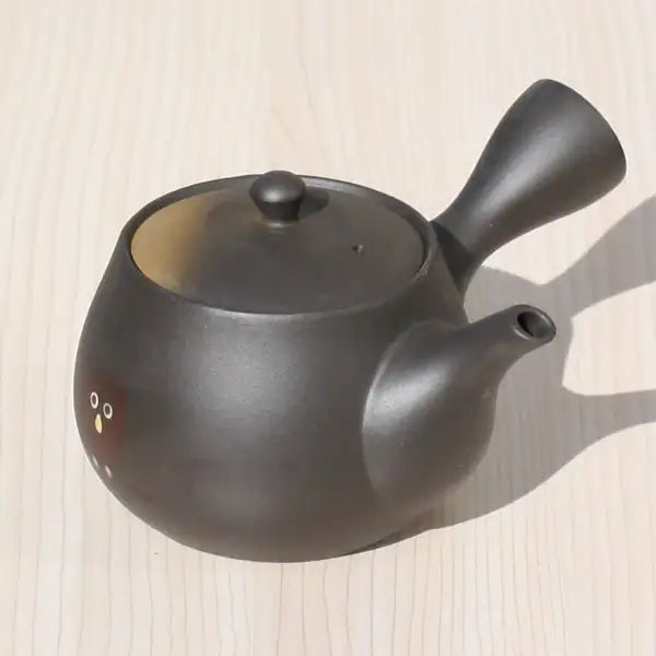 Kyusu Teapot Fuji Owl with Stainless Strainer (Tokoname ware) - JJ Market