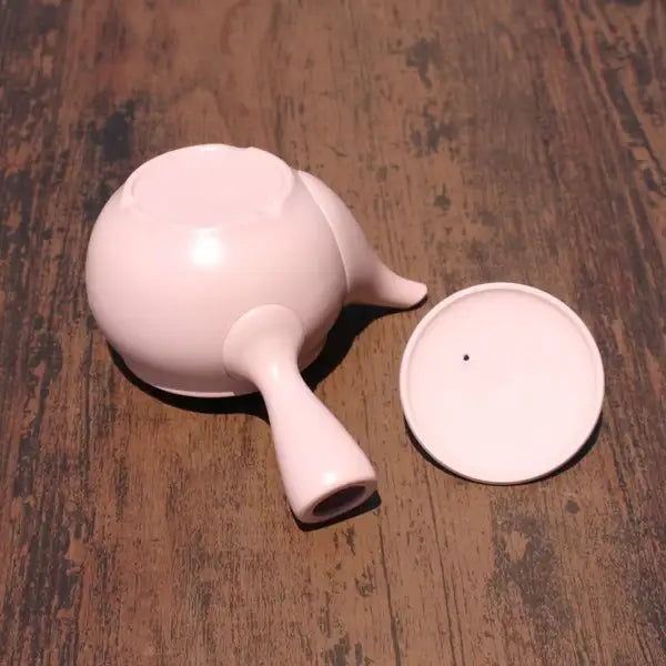 Kyusu Teapot Pink Round Cat Silhouette (Tokoname ware) - JJ Market